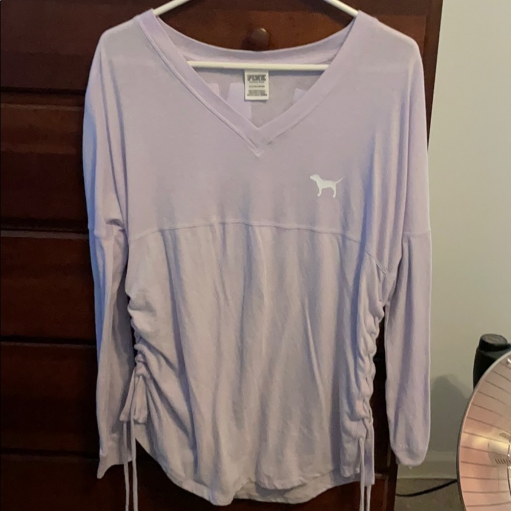 Light purple PINK long sleeved tee shirt